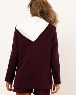 Blazer bandes capuche
