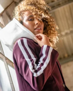 Blazer bandes capuche