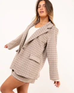 Blazer pied de poule
