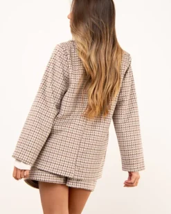 Blazer pied de poule