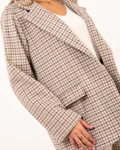Blazer pied de poule