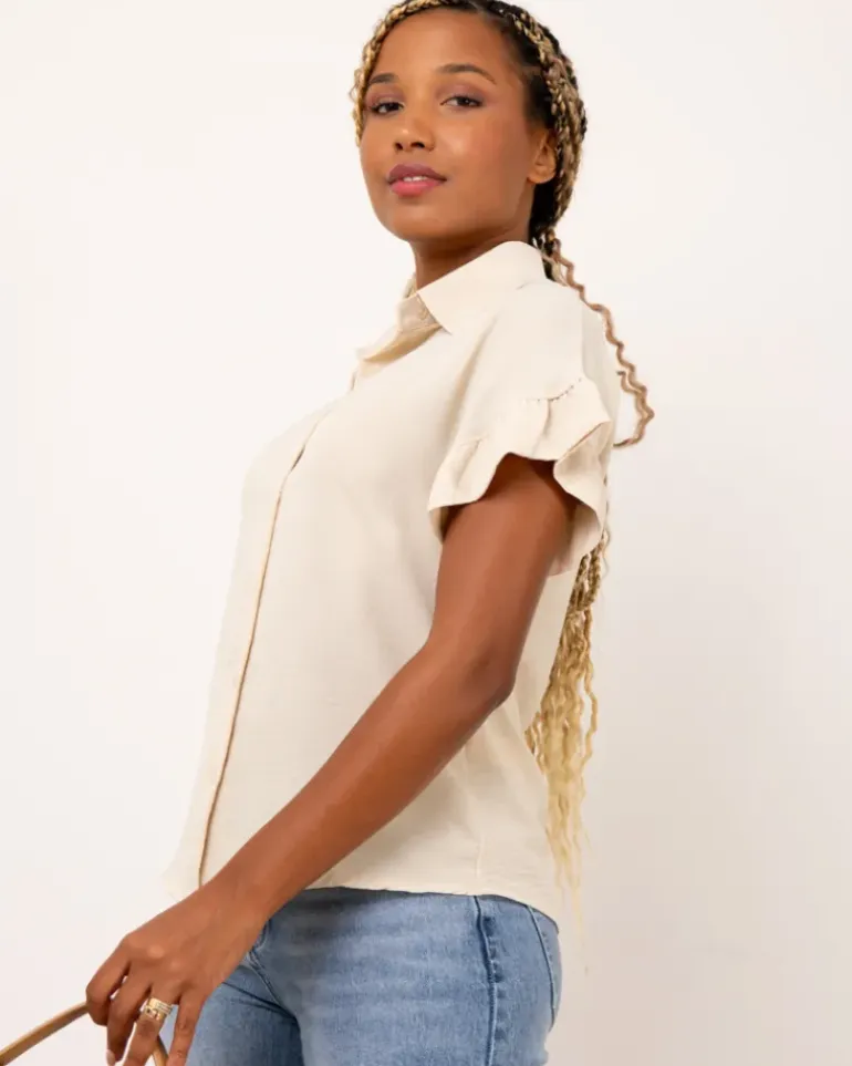 Blouse manches volant