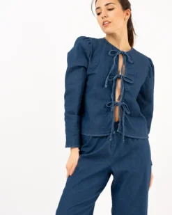 Blouse noeuds brut