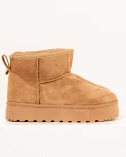 Boots plateforme fourrées