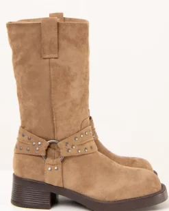 Bottes suedine boucle