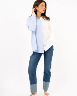 Chemise bi matiere