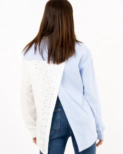 Chemise bi matiere
