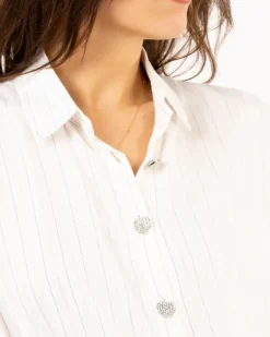 Chemise boutons coeur