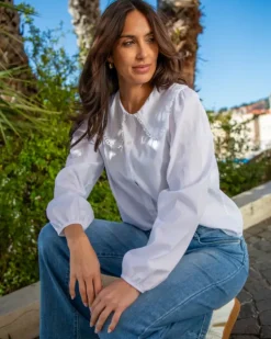 Chemise col claudine