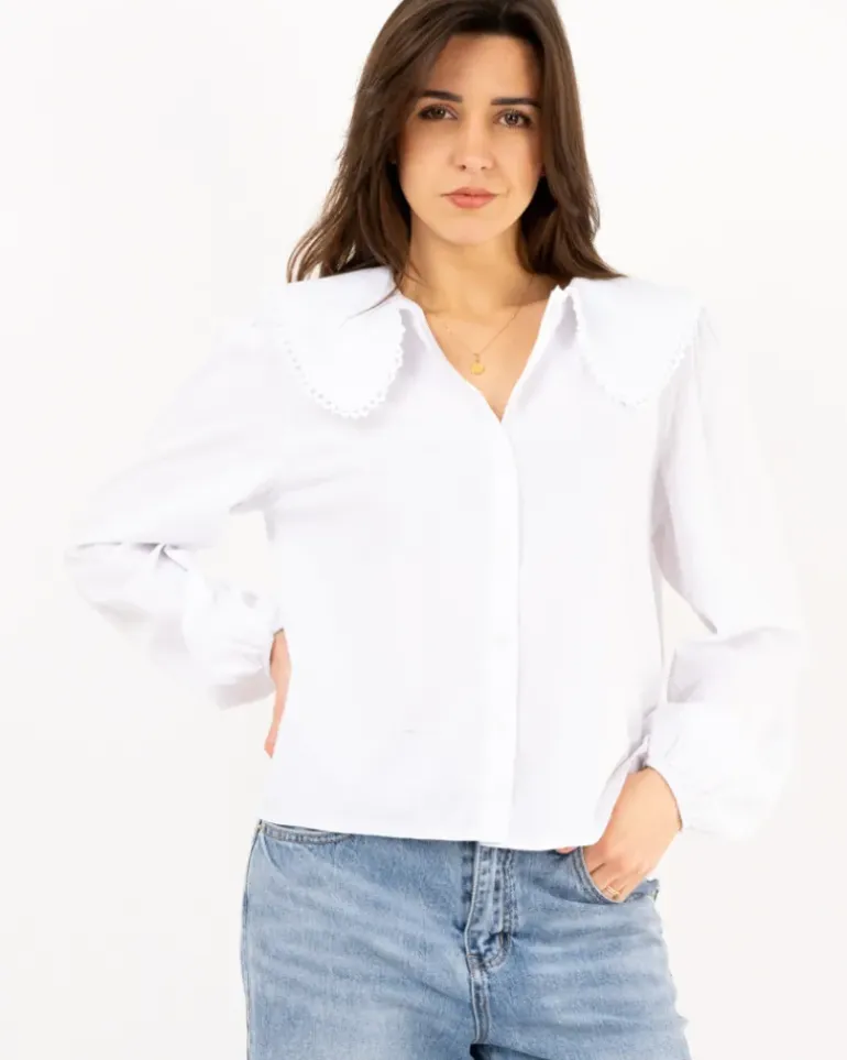 Chemise col claudine