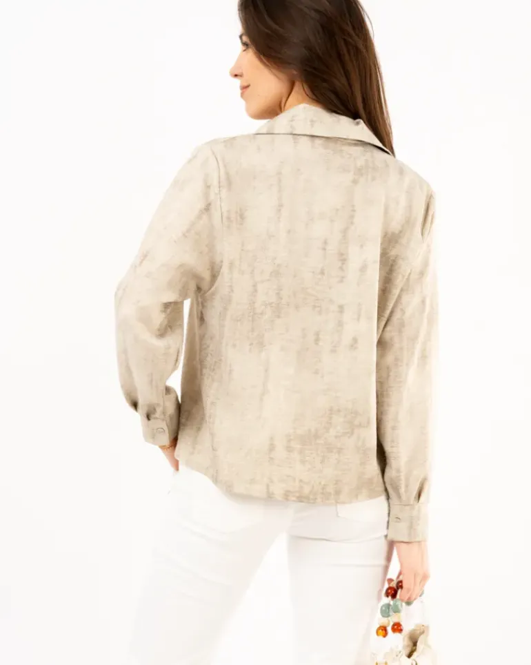 Chemise col noeud