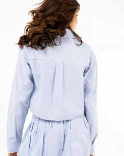 Chemise courte rayée