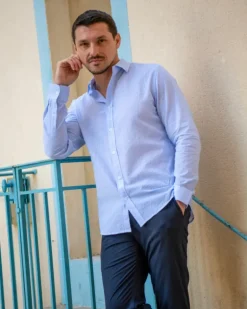 Chemise fines rayures