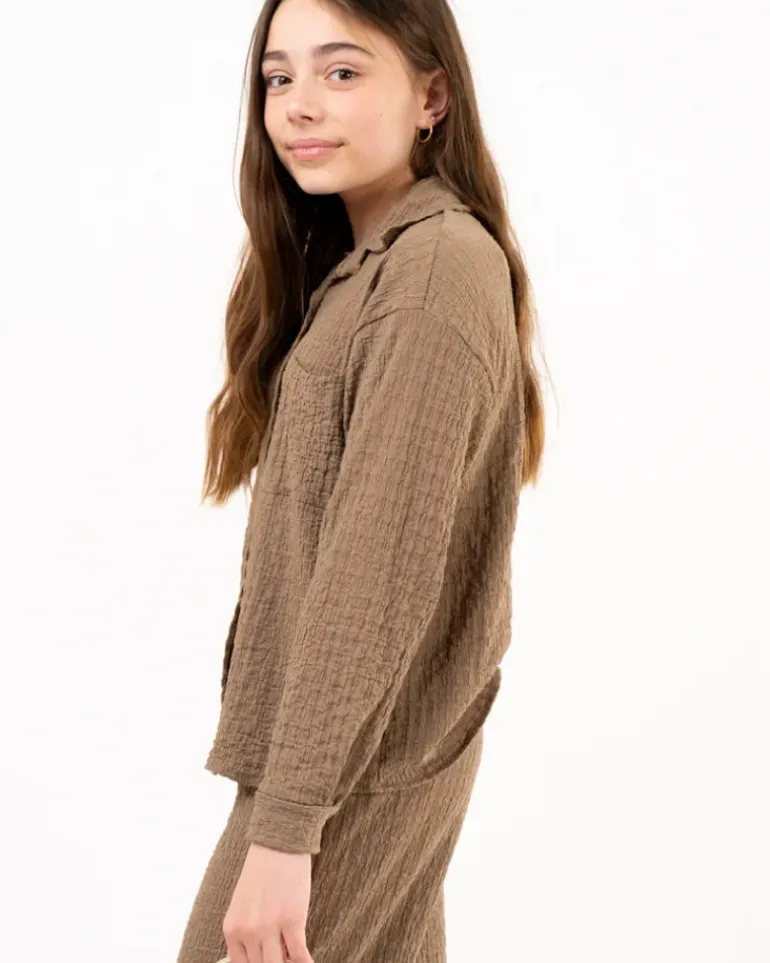 Chemise gaufre