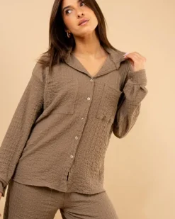 Chemise gaufre
