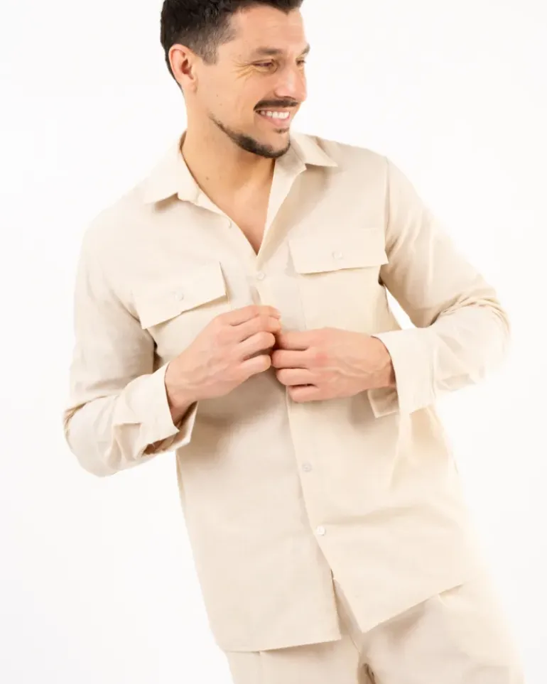 Chemise style lin