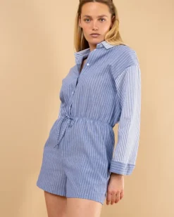 Combishort rayée