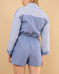 Combishort rayée