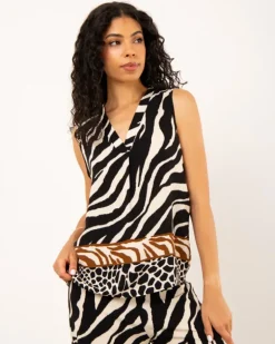 Débardeur zebre