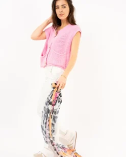 Gilet boutons dorés