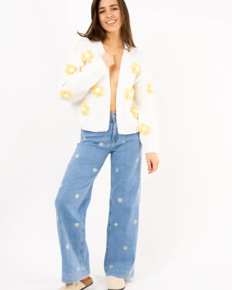 Gilet fleurs