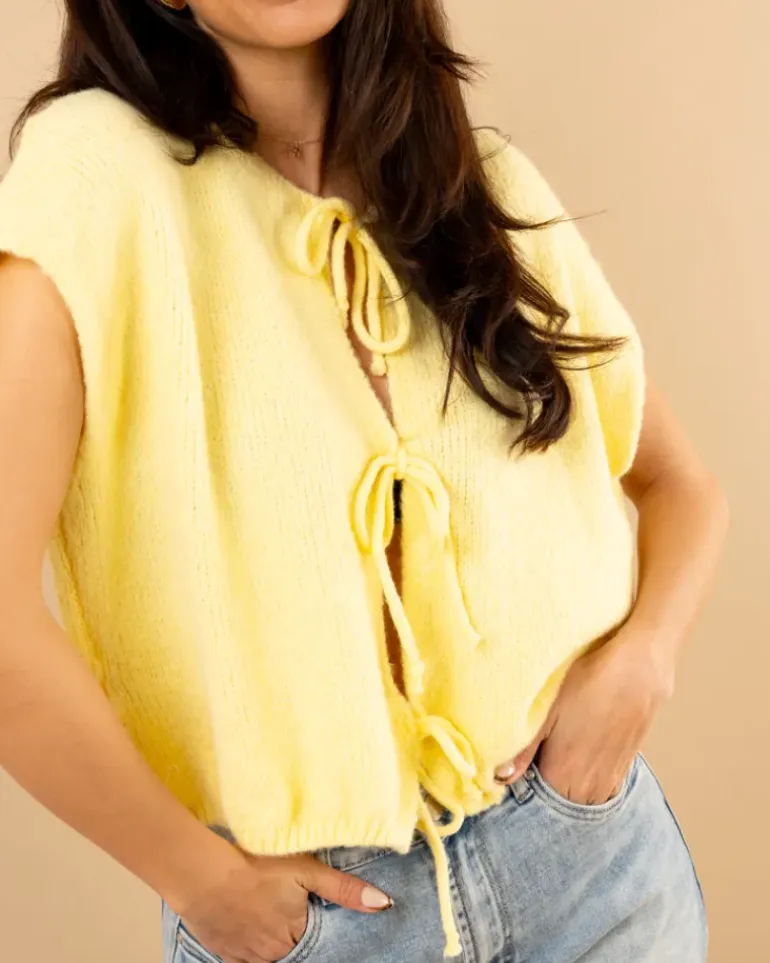 Gilet laine noeuds