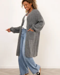 Gilet long poches