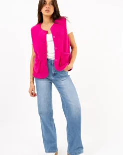 Gilet moumoute coloré