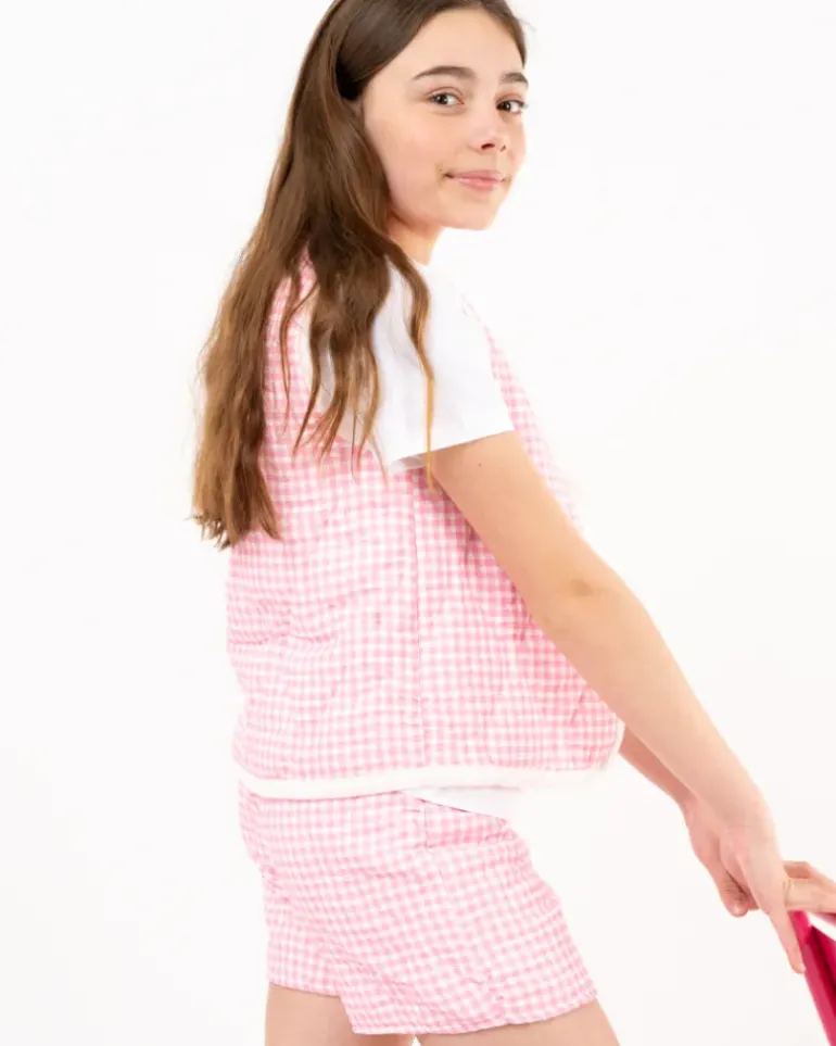 Gilet noeuds vichy