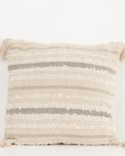 Grand coussin pompons