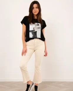 Jean cropped couleur