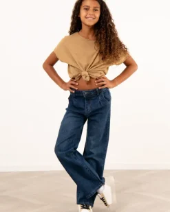 Jean large bleu