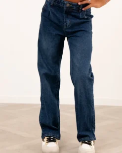 Jean large bleu
