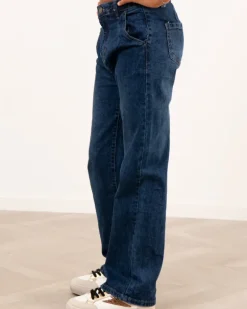 Jean large bleu