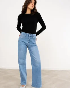Jean large coeurs