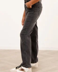 Jean large gris