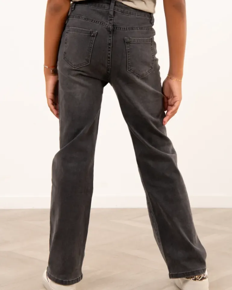 Jean large gris