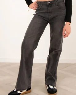 Jean large gris