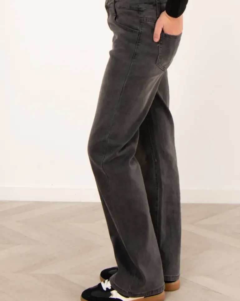 Jean large gris