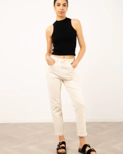 Jean mom couleur