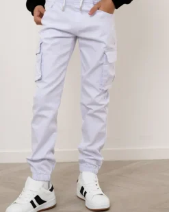 Jogging jean blanc