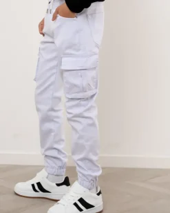 Jogging jean blanc