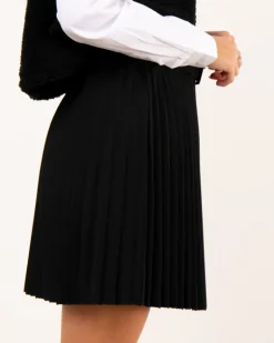 Jupe courte plissée