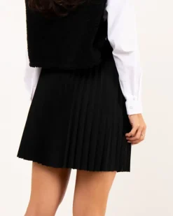 Jupe courte plissée