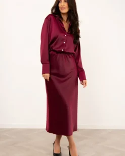 Jupe effet satin