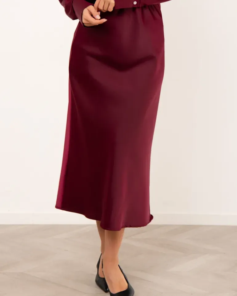 Jupe effet satin