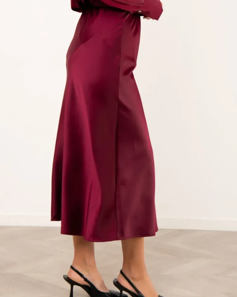 Jupe effet satin