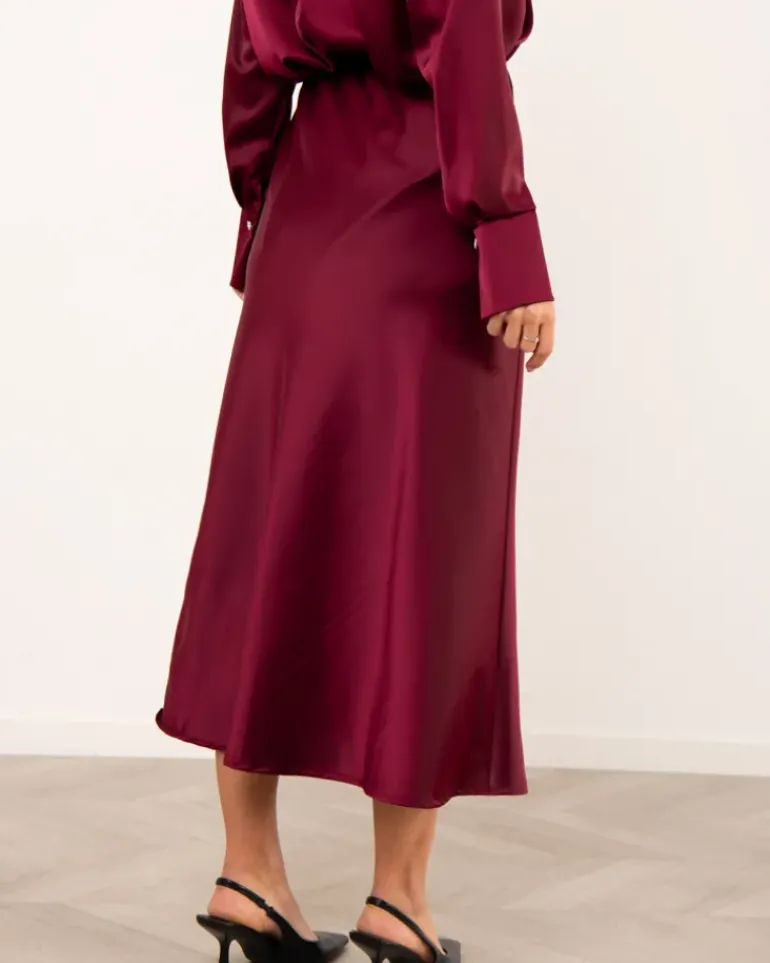 Jupe effet satin