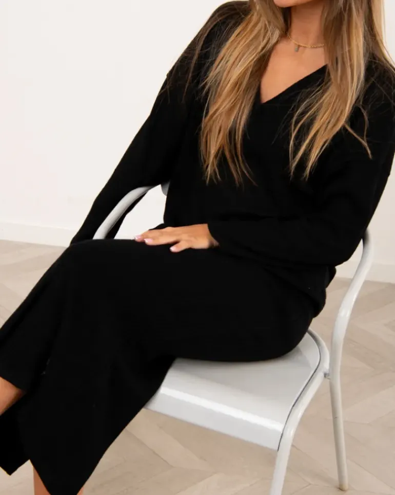Jupe maille fendue