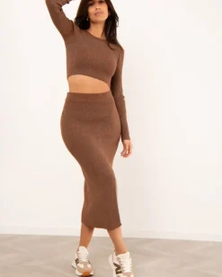 Jupe maille lurex